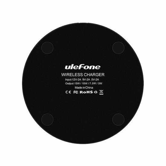 Ulefone - 15W Wireless Charging Pad - Black