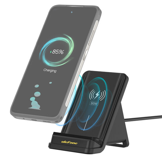 Ulefone - 50W Wireless Charging Stand - Black